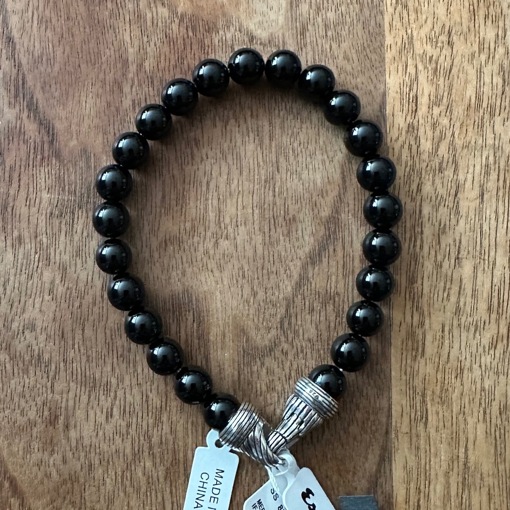Esquire Onyx Beaded Bracelet